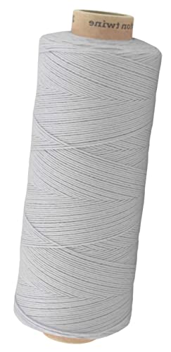 Baumwollkordel Twine, 650 Meter, Hellgrau, 1mm Baumwollkordel Twine, 650 Meter, Hellgrau, 1mm von fuwi