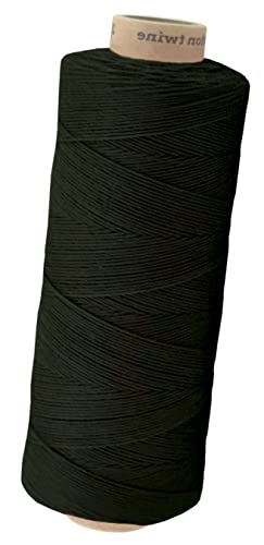 Baumwollkordel Twine, 650 Meter, Schwarz, 1 mm von fuwi