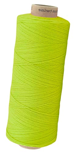 Baumwollkordel Twine, 650 Meter, grüner Apfel, 1mm von fuwi