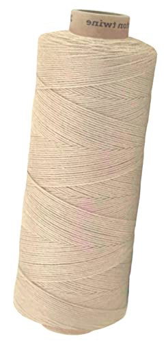 Baumwollkordel Twine, 650 Meter, helles Beige, 1mm von fuwi
