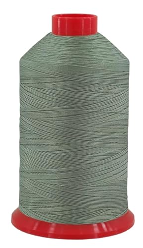 fuwi HT-Garn Nr. 10, extra starkes komprimiertes Nähgarn aus Polyester, UV-beständig, Nähmaschinengarn, extra reißfest (0041 - Silbersalbei, 725 Meter) von fuwi