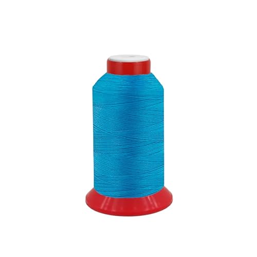 fuwi HT-Garn Nr. 10, extra starkes komprimiertes Nähgarn aus Polyester, UV-beständig, Nähmaschinengarn, extra reißfest (0052 - Pazifikblau, 240 Meter) von fuwi