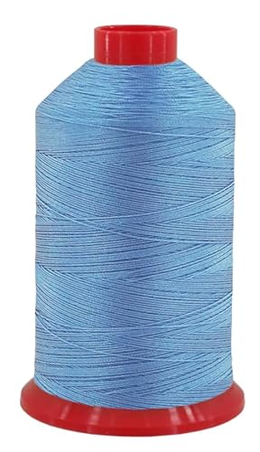 fuwi HT-Garn Nr. 10, extra starkes komprimiertes Nähgarn aus Polyester, UV-beständig, Nähmaschinengarn, extra reißfest (0053 - Schmetterlingsblau, 725 Meter) von fuwi