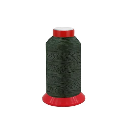 fuwi HT-Garn Nr. 10, extra starkes komprimiertes Nähgarn aus Polyester, UV-beständig, Nähmaschinengarn, extra reißfest (0078 - dunkles Grün, 240 Meter) von fuwi