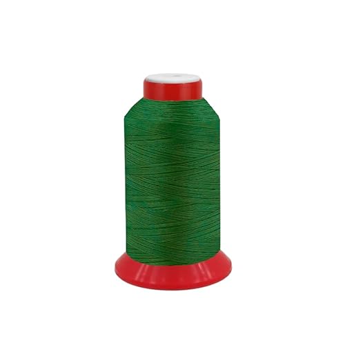 fuwi HT-Garn Nr. 10, extra starkes komprimiertes Nähgarn aus Polyester, UV-beständig, Nähmaschinengarn, extra reißfest (0143 - Grün, 240 Meter) von fuwi