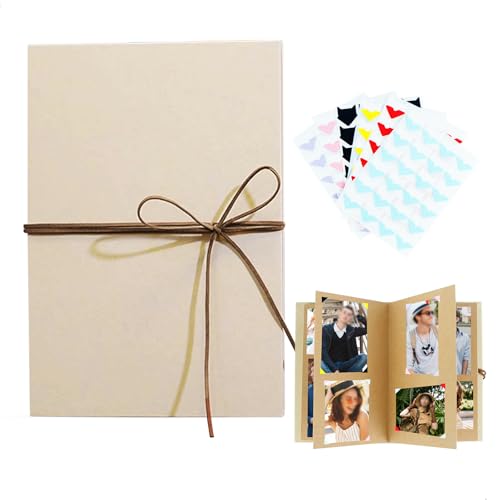 Bilderalbum, Fotoalbum Einkleben 34 Seiten, Fotobuch zum Selbstgestalten, Mit Aufklebern zum Gestalten der Eigenen Fotoalbum zum Einkleben, Ideal für Kunst- und Bastelprojekte, Farbe Braun Bilderalbum, Fotoalbum Einkleben 34 Seiten, Fotobuch zum Selbstgestalten, Mit Aufklebern zum Gestalten der Eigenen Fotoalbum zum Einkleben, Ideal für Kunst- und Bastelprojekte, Farbe Braun von fuxunamz