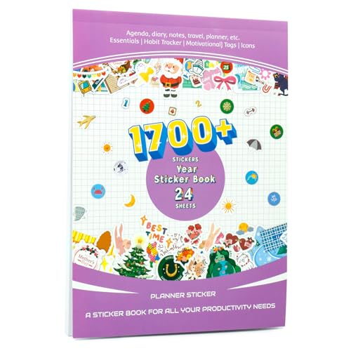 Planer Stickers, 1000+ Stück Täglichen Wöchentlichen und Monatlichen Planung Aufkleber Set, Scrapbooking Sticker Zubehör Für Kalender, Journale, und Pläne, Journaling Zubehör, Sticker Fotoalbum Planer Stickers, 1000+ Stück Täglichen Wöchentlichen und Monatlichen Planung Aufkleber Set, Scrapbooking Sticker Zubehör Für Kalender, Journale, und Pläne, Journaling Zubehör, Sticker Fotoalbum von fuxunamz