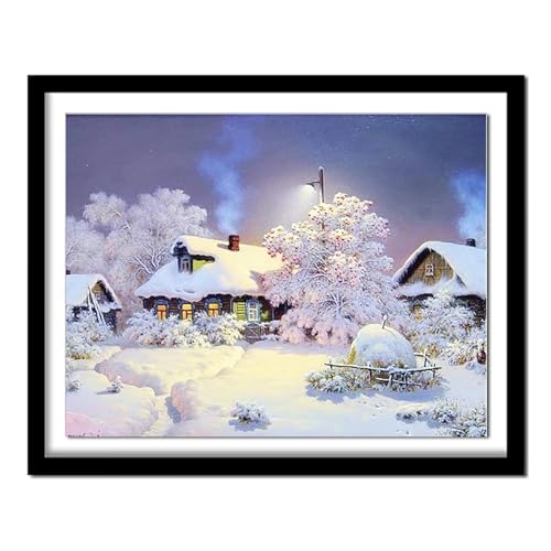 fwnjznb Winterlandschaft Diamond Painting Kits,Diamont Painting Set,5D Diamant Painting Bilder,DIY Gem Art for Gift Home Wall Decor-Round Drill,40x50cm fwnjznb Winterlandschaft Diamond Painting Kits,Diamont Painting Set,5D Diamant Painting Bilder,DIY Gem Art for Gift Home Wall Decor-Round Drill,40x50cm von fwnjznb