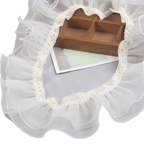Spitzenbesatz, Spitzenband, plissierter Chiffon-Spitzenbesatz, schöne Rüschen-Applikation, doppellagig, Organza-Tüll, Spitze, handgefertigt, DIY, Kinderärmel, flauschiger Kuchenrock, Aufbewahrungskorb Spitzenbesatz, Spitzenband, plissierter Chiffon-Spitzenbesatz, schöne Rüschen-Applikation, doppellagig, Organza-Tüll, Spitze, handgefertigt, DIY, Kinderärmel, flauschiger Kuchenrock, Aufbewahrungskorb von fwqnvSI