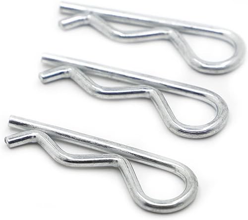 Splint, Edelstahl-Splinte, Kupplungsbolzen-Clip, M1 M1.2 M1.6 M2 M2.5 M3 M3.5 M4 M5, verzinkter Federsplint vom Typ R, wellenförmiger geteilter Clip, Klemme, Haartraktorbolzen for Autos(M4x75 5pcs) von fwqnvSI