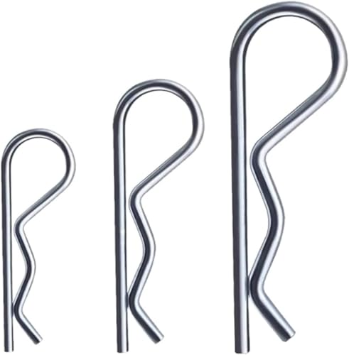 Splint, Edelstahl-Splinte, Kupplungsbolzen-Clip, M1 M1.2 M1.8 M2 M2.5 M3 M4 M5 M6 M7 R-förmiger Federsplint, Wellenstift, Splint-Clip, Klemme, Haartraktorstift for Auto(M1.2x21(20pcs)) von fwqnvSI