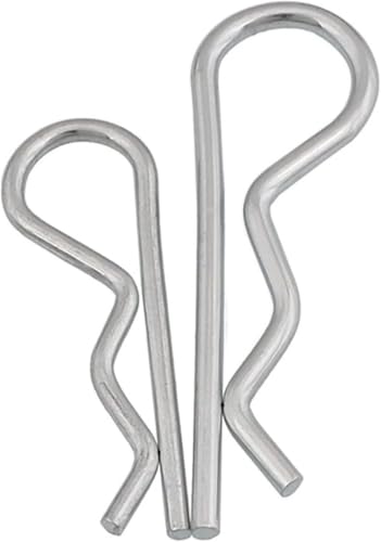 Splint, Splinte aus Edelstahl, Splinte, Kupplungsbolzenclip, Federsplint aus Stahl Typ R, Wellenform, geteilter Clip, Klemme, Traktorbolzen for Autos(M1.8x35,20pcs) von fwqnvSI