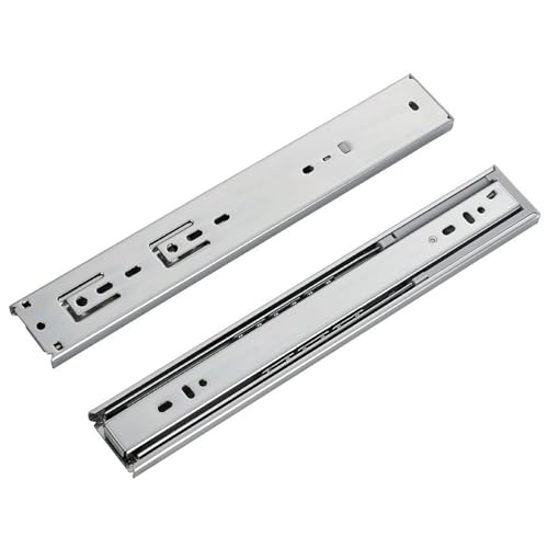 fwqnvSI Schubladenführungen, Schubladenschienen, Schubladenführungen, Hochleistungs-Schubladenführungen, Vollauszug-Schubladenführungen for Schränke, 1 Paar (weiß, 30 cm)(White,16inch/40cm) von fwqnvSI