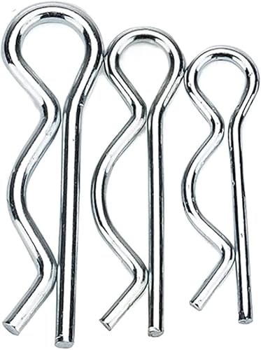 fwqnvSI Splint, Edelstahl-Splinte, Kupplungsbolzen-Clip, M1 M1.2 M1.6 M1.8 M2 M2.5 M3 M3.5 M4 Stahl-R-Typ-Federsplint, Wellenform, geteilter Clip, Klemme, Haar-Traktor-Stift for Auto(10pcs 1x18mm) von fwqnvSI