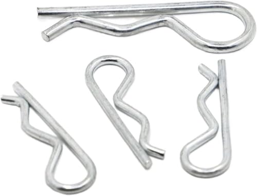 fwqnvSI Splint, Edelstahl-Splinte, Kupplungsbolzen-Clip, M1 M1.2 M1.6 M2 M2.5 M3 M3.5 M4 M5 Stahl-R-Typ-Federsplint, Wellenform, geteilter Clip, Klemme, Haar-Traktor-Stift for Auto(M1.6x28 10pcs) von fwqnvSI