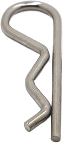 fwqnvSI Splint, Splinte aus Edelstahl, Splinte, Kupplungsbolzenclip, M1.0 - M7 Stahl, R-Typ, Federsplint, Wellenform, geteilter Clip, Klemme, Haartraktorbolzen for Autos(M5x100 1Pcs) von fwqnvSI