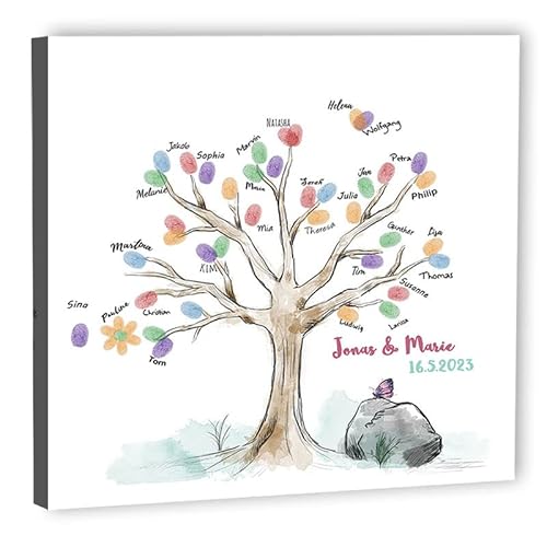 galleryy.net Fingerabdruck-Leinwand Hochzeit Leinwand 40x40 cm - Individuell mit Namen & Datum - INKL. Zubehör-set mit Stempelkissen, Stift und Hochzeitsbuch - Motiv - Baum Fruehling galleryy.net Fingerabdruck-Leinwand Hochzeit Leinwand 40x40 cm - Individuell mit Namen & Datum - INKL. Zubehör-set mit Stempelkissen, Stift und Hochzeitsbuch - Motiv - Baum Fruehling von galleryy.net