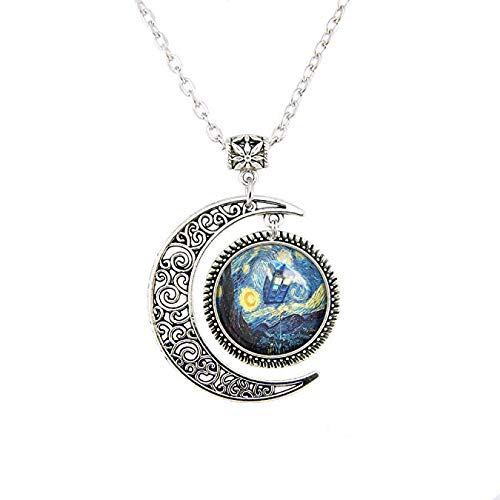 Doctor Who Halskette Jewelry Van Gogh Ölgemälde Anhänger Künstler-Geschenk von gaoxiang