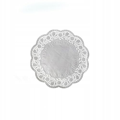 gastro 100 Stück Deko Tortenspitzen Rund Weiß Papier Durchmesser: 14 cm gastro 100 Stück Deko Tortenspitzen Rund Weiß Papier Durchmesser: 14 cm von gastro