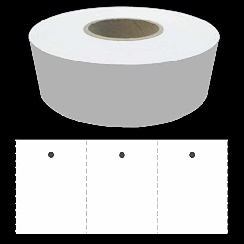 6.000 Endlosetiketten 30x40mm blanco mit je 1.000 Stück/Rolle von gebar