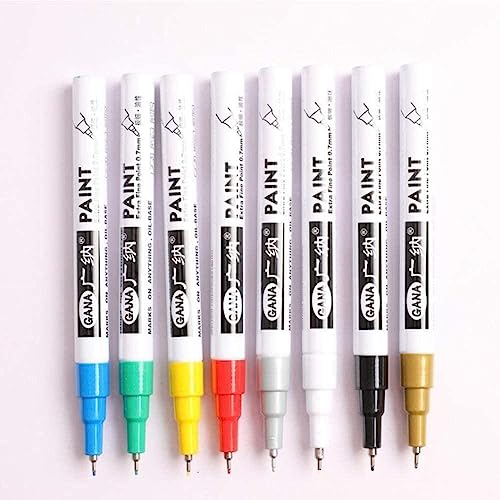 1 ST Markerstifte 8 Farben zur Auswahl 0,7 mm extra feiner Punkt Lackmarker Permanentmarker Stift Marker ungiftiger von generic
