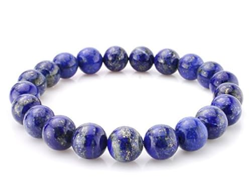 1 Stück natürliches Stretch-Edelsteinarmband, 8 mm (0,31 Zoll), Perle, 7 bis 8,5 Zoll, Heilkristall, Energie, Quarz, Chakra-Schmuck, Damen und Herren, Geburtstagsgeschenk von generic