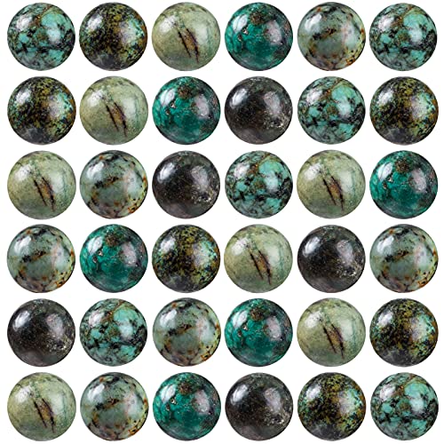 100 Stück Natursteinperlen, 10 mm, rund, afrikanischer Türkis, lose Edelsteinperlen mit elastischer Armbandschnur für Armbänder, Halsketten und Schmuckherstellung 100 Stück Natursteinperlen, 10 mm, rund, afrikanischer Türkis, lose Edelsteinperlen mit elastischer Armbandschnur für Armbänder, Halsketten und Schmuckherstellung von generic