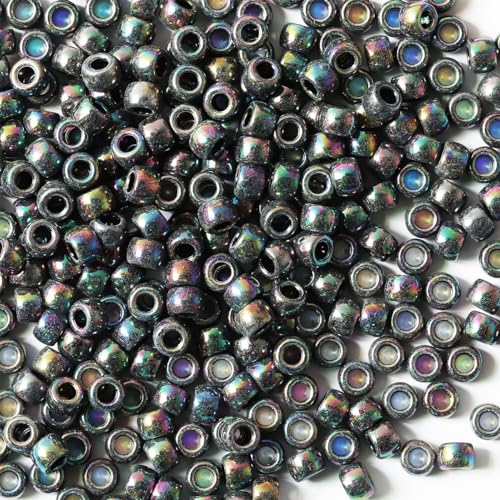 1000 Stück Ponyperlen in Braunmischung, Armbandperlen, Perlen für Haarzöpfe, Kunststoffperlen, Haare für Zöpfe 6 x 9 mm (Braunmischung) von generic