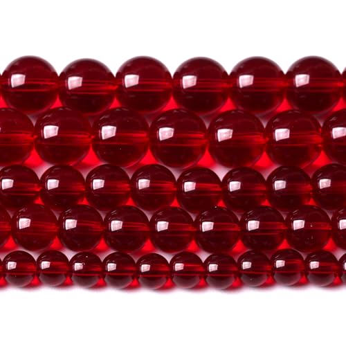 12 mm granatrote Glaskristallperlen, glatte, runde Steinperlen mit Energiekraft für die Herstellung von DIY-Schmuckarmbändern, 32 Stück, 1 Strang 12 mm granatrote Glaskristallperlen, glatte, runde Steinperlen mit Energiekraft für die Herstellung von DIY-Schmuckarmbändern, 32 Stück, 1 Strang von generic