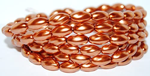 120 stk Oliven oval gepresste Glasperlen 70016 Böhmische Glasperlen, PRE29016-70016 von generic