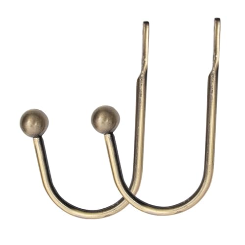 2 Stück Gardinen Raffhalter, Raffhalter für Vorhänge Kupfer Metall, Gardinenhalter Curtain Holdbacks Wandmontage U-Form für Schlafzimmer von generic