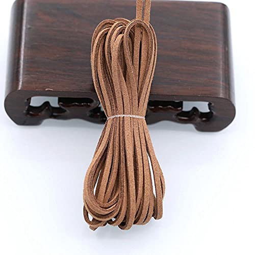 2.7x1.6mm 5M Flat Faux Suede Velvet Leather Cord Materials DIY Jewelry Making Bracelet&Necklace Accessories von generic