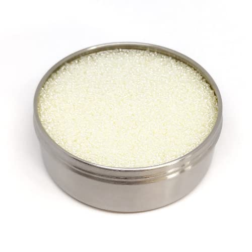 20g Rocailles Preciosa Samenperlen Kristallperlen Pastellcreme, 6/0 (Rocailles PRECIOSA seed beads Crystal Pearl pastel cream) von generic