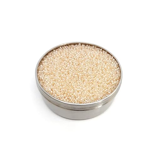 20g Rocailles Preciosa Samenperlen Kristallperlen Pastelllachs, 8/0 (Rocailles PRECIOSA seed beads crystal pearl pastel salmon) von generic