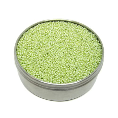 250g Rocailles preciosa Samen Perlen grünes Licht gefärbt, 10/0 (aboot 2.3 mm) (Rocailles PRECIOSA seed beads Green Light Dyed) von generic