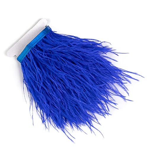 3 Yards 10–15 cm juwelenblaue Straußenfedern-Fransenbesatz für DIY-Kleider, Nähen, Basteln, Kostüme, Dekoration 3 Yards 10–15 cm juwelenblaue Straußenfedern-Fransenbesatz für DIY-Kleider, Nähen, Basteln, Kostüme, Dekoration von generic