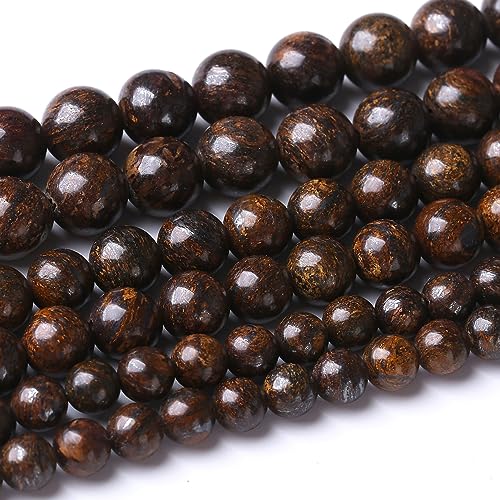 32 Stück 12 mm Natursteinperlen aus Bronze, rund, lose Steinperlen für die Schmuckherstellung, DIY-Energiestein, Heilkraft-Armband, 38,1 cm 32 Stück 12 mm Natursteinperlen aus Bronze, rund, lose Steinperlen für die Schmuckherstellung, DIY-Energiestein, Heilkraft-Armband, 38,1 cm von generic