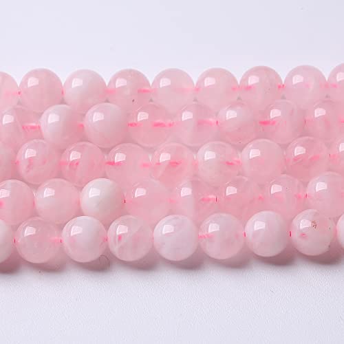 36 Stück 10 mm A+ natürliche Rosenquarz-Kristallperlen aus Madagaskar, Energiekristall, Heilkraft, Edelstein für die Schmuckherstellung, DIY-Armband, Halskette 36 Stück 10 mm A+ natürliche Rosenquarz-Kristallperlen aus Madagaskar, Energiekristall, Heilkraft, Edelstein für die Schmuckherstellung, DIY-Armband, Halskette von generic