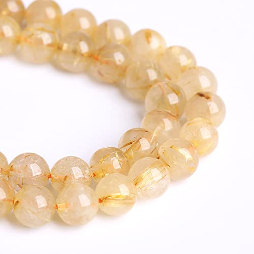 4 mm, 88 Stück Naturstein-Perlen, goldener Rutilquarz, Edelstein, Klasse 2A, Aktinolith, Halbedelstein, lose Kristallperlen für die Schmuckherstellung, DIY-Armband, Halskette, 1 Strang 4 mm, 88 Stück Naturstein-Perlen, goldener Rutilquarz, Edelstein, Klasse 2A, Aktinolith, Halbedelstein, lose Kristallperlen für die Schmuckherstellung, DIY-Armband, Halskette, 1 Strang von generic