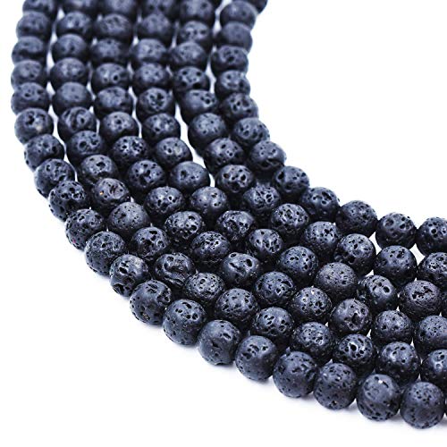 4 mm natürliche Lava-Vulkangestein, runde lose Edelsteine, Perlen für Schmuck, Armbänder, Halsketten, Bastelbedarf, 39,4 cm 4 mm natürliche Lava-Vulkangestein, runde lose Edelsteine, Perlen für Schmuck, Armbänder, Halsketten, Bastelbedarf, 39,4 cm von generic