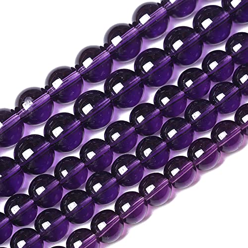 45 Stück 8 mm Amethyst-Glasperlen zur Schmuckherstellung 45 Stück 8 mm Amethyst-Glasperlen zur Schmuckherstellung von generic