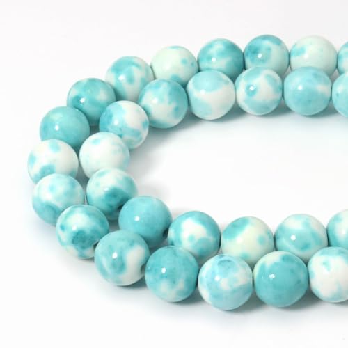45 Stück 8 mm natürliche blaue Regenblumen-Edelsteinperlen, Energieheilkristall, runde lose Steinperlen für die Schmuckherstellung, DIY-Armbänder und Halsketten 45 Stück 8 mm natürliche blaue Regenblumen-Edelsteinperlen, Energieheilkristall, runde lose Steinperlen für die Schmuckherstellung, DIY-Armbänder und Halsketten von generic