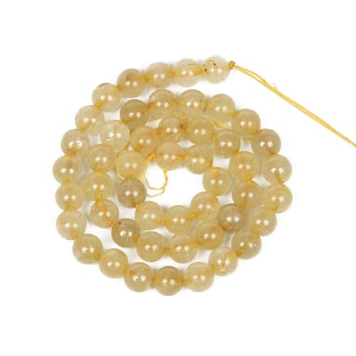 46 Stück 8 mm natürliche Batting-gelbe Kristallperlen, runde Edelsteinperlen, lose Abstandsperlen für die Schmuckherstellung, DIY-Armband, Halskette 46 Stück 8 mm natürliche Batting-gelbe Kristallperlen, runde Edelsteinperlen, lose Abstandsperlen für die Schmuckherstellung, DIY-Armband, Halskette von generic