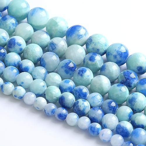 4MM 86PCS Pfauenblau n Jade Spacer Lose Perlen für Schmuck Machen DIY Armband Halskette 4MM 86PCS Pfauenblau n Jade Spacer Lose Perlen für Schmuck Machen DIY Armband Halskette von generic