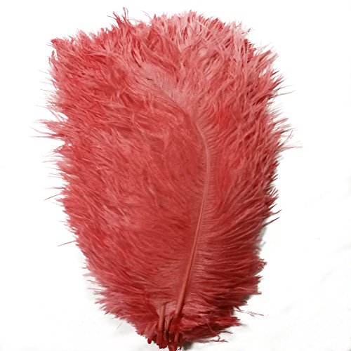 50 Stück, natürliche Straußenfedern, 30–35 cm, für Hochzeit, Kleidung, Party, Dekoration, DIY (pfirsichrot) von generic