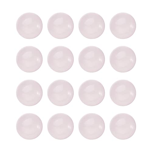 50 Stück natürlicher Rosenquarz-Cabochon, halbrunde Perlen, 6 mm, winzige flache Rückseite, Edelstein, Chakra-Heilkristall, Abdeckungen für die Schmuckherstellung von generic