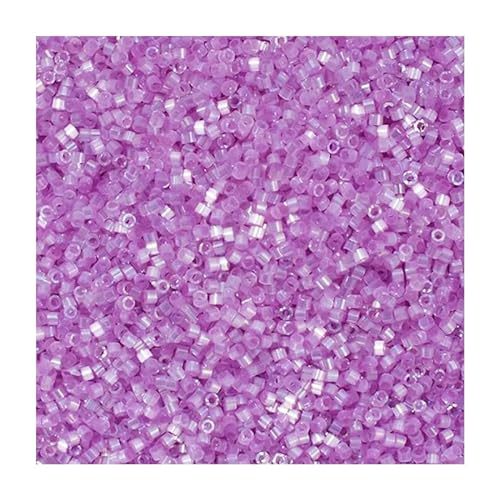 5g Miyuki Delica, Seide im gefärbten lila AB (#DB1868), 11/0 (Größe 1,6 mm), Loch 0,8 mm, 5G Lila AB, 11/0 (Lilac AB) von generic