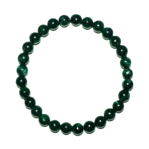 6 mm Smaragdarmband | Natürliche grüne Herzchakra-Kristallperlen – handgefertigtes Edelstein-Meditationsarmband für Fülle, Liebe und Glück von generic