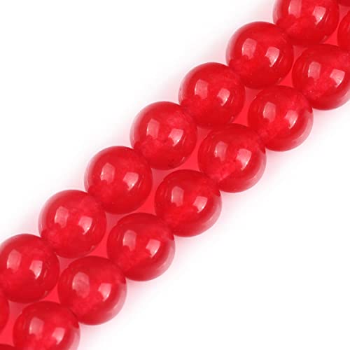 6 mm rosarote Jade-Perlen, rund, Naturstein, zur Schmuckherstellung, Strang 15 Zoll, Perlen, Halbedelstein, DIY 6 mm rosarote Jade-Perlen, rund, Naturstein, zur Schmuckherstellung, Strang 15 Zoll, Perlen, Halbedelstein, DIY von generic