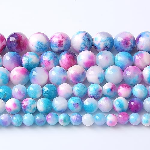 6MM 60PCS Blau Rose n Jade Spacer Lose Perlen für Schmuck Machen DIY Armband Halskette von generic